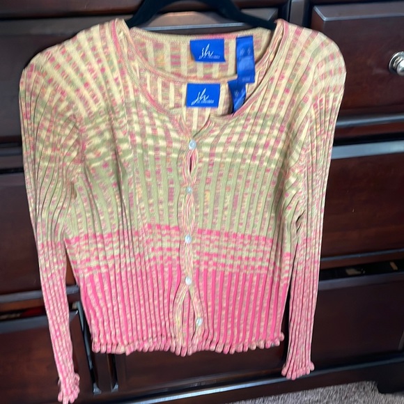 Ribbed Cardigan Set (Shell and Cardigan) - Picture 1 of 7